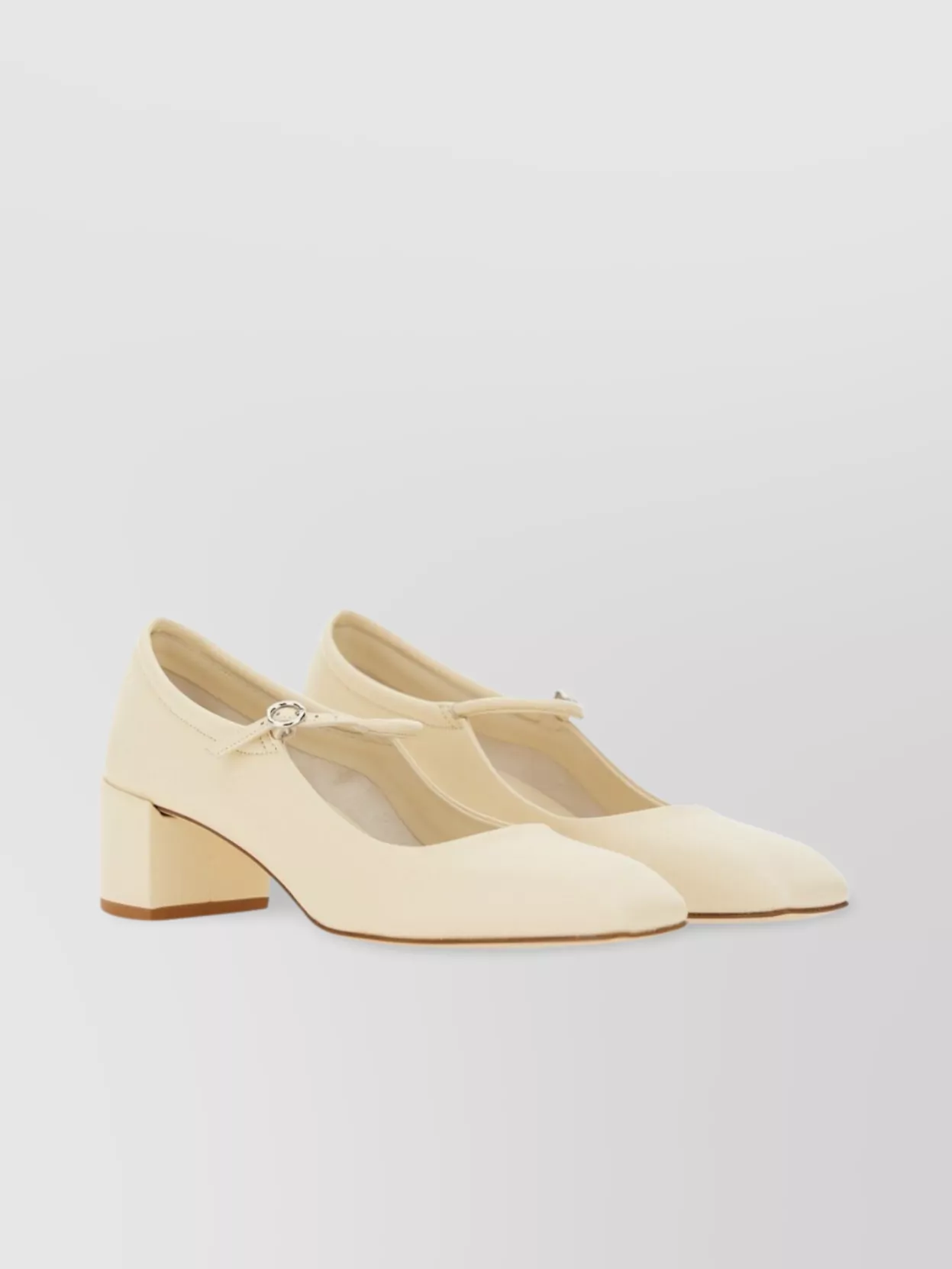 Aeyde "Aline" Block Heel Square Toe Pumps