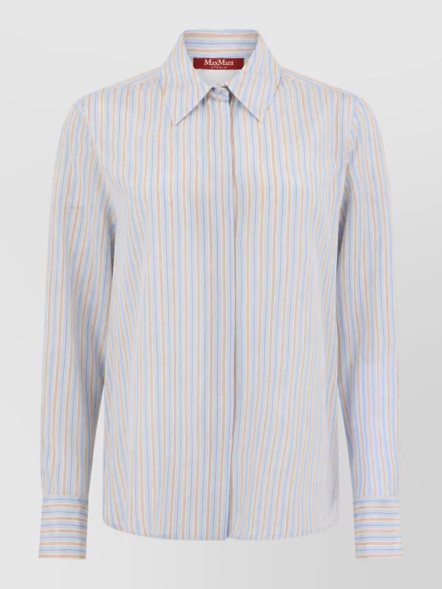 S Max Mara silk striped shirt