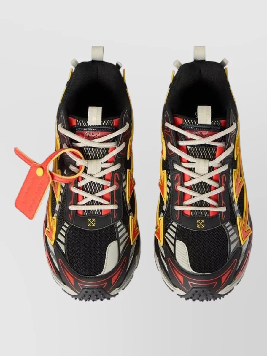 Off-White Mesh Low-Top Sneakers