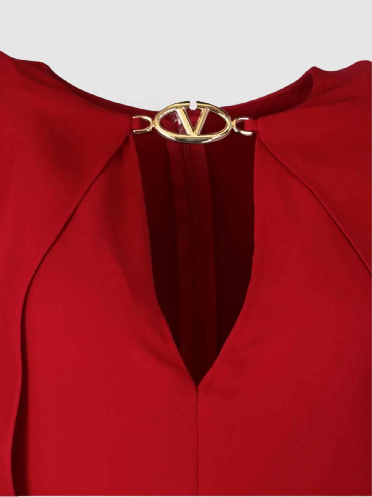 Valentino Knee Length Dress Flowing Silhouette