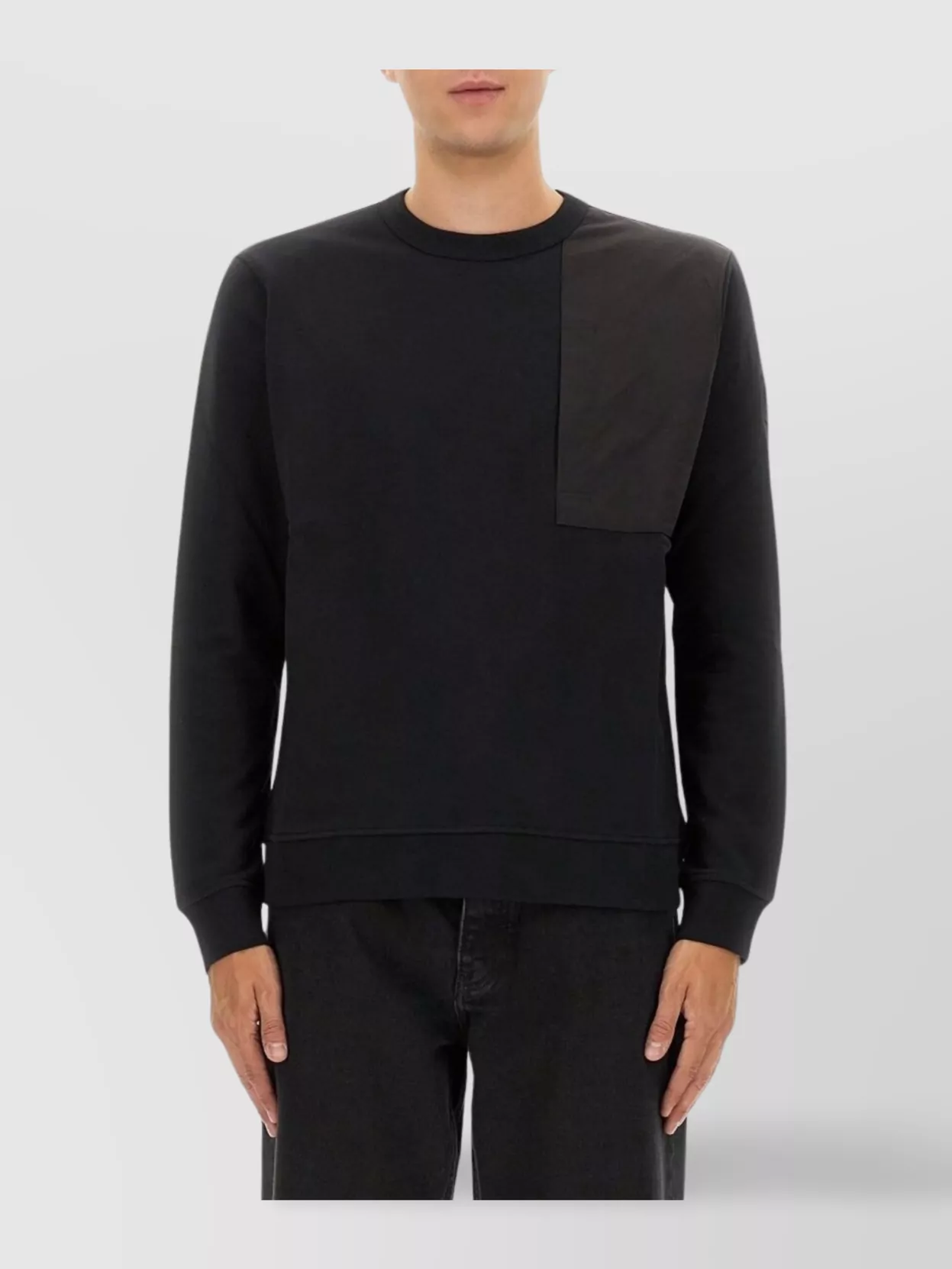 Belstaff Long Sleeve Crew Neck Knitwear With Patch