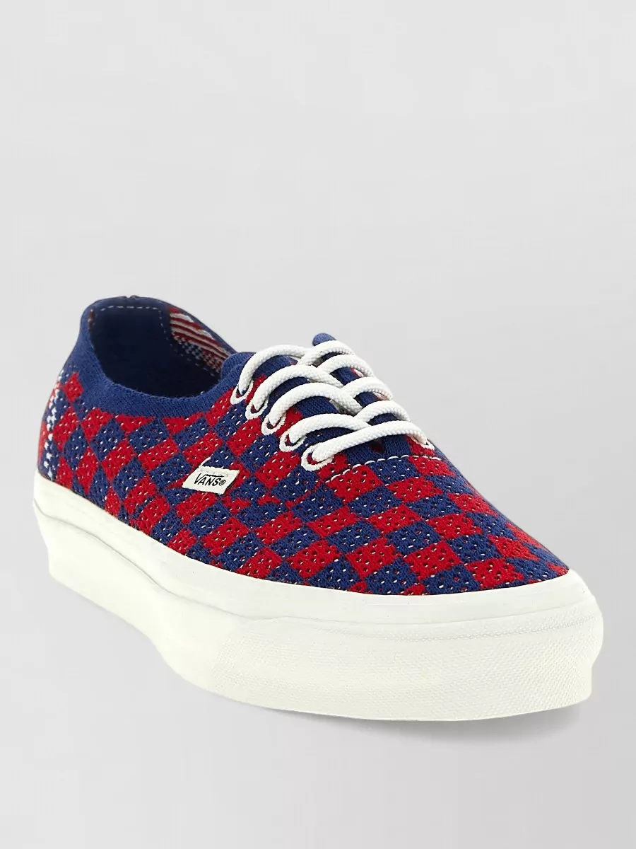 Vans checkerboard canvas lace-up sneakers