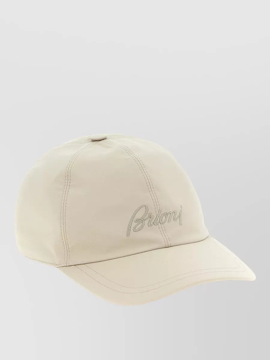 Brioni Signature Logo Baseball Cap Curved Brim