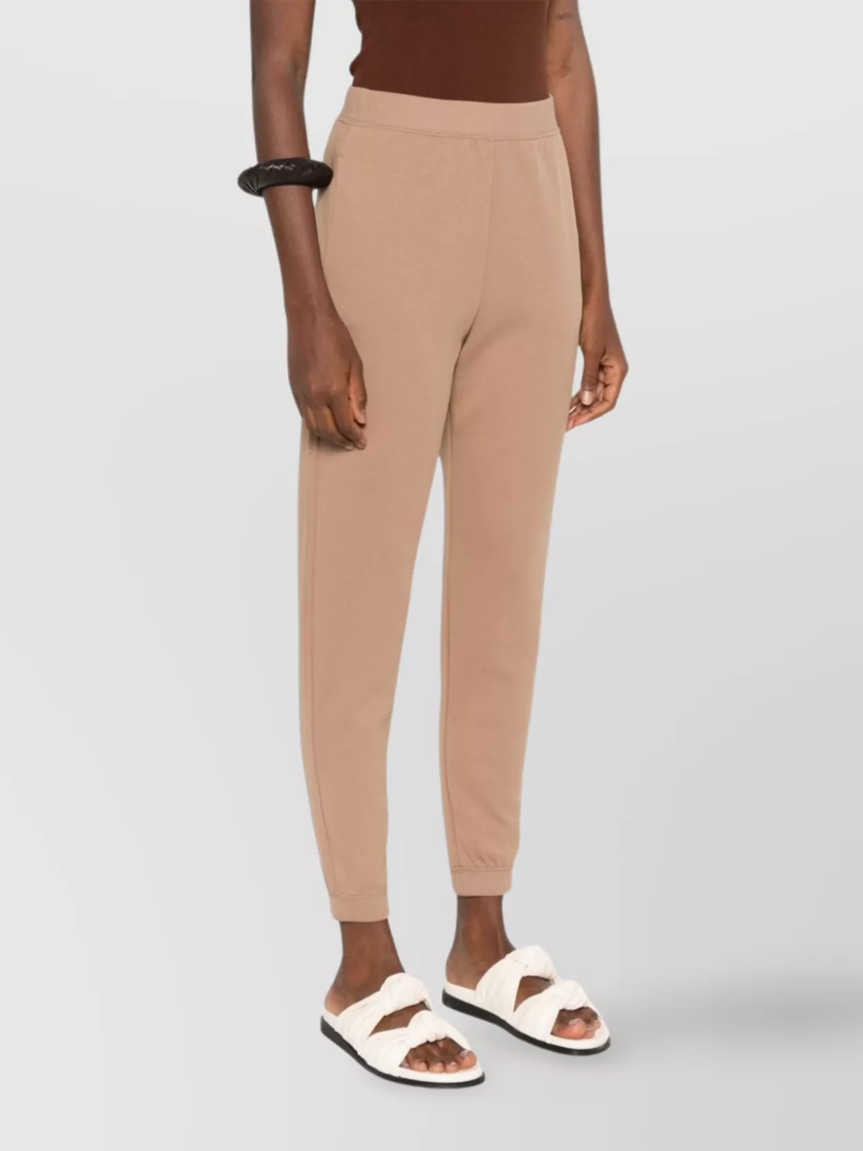 S Max Mara Ribbed Trousers Elastic Waistband