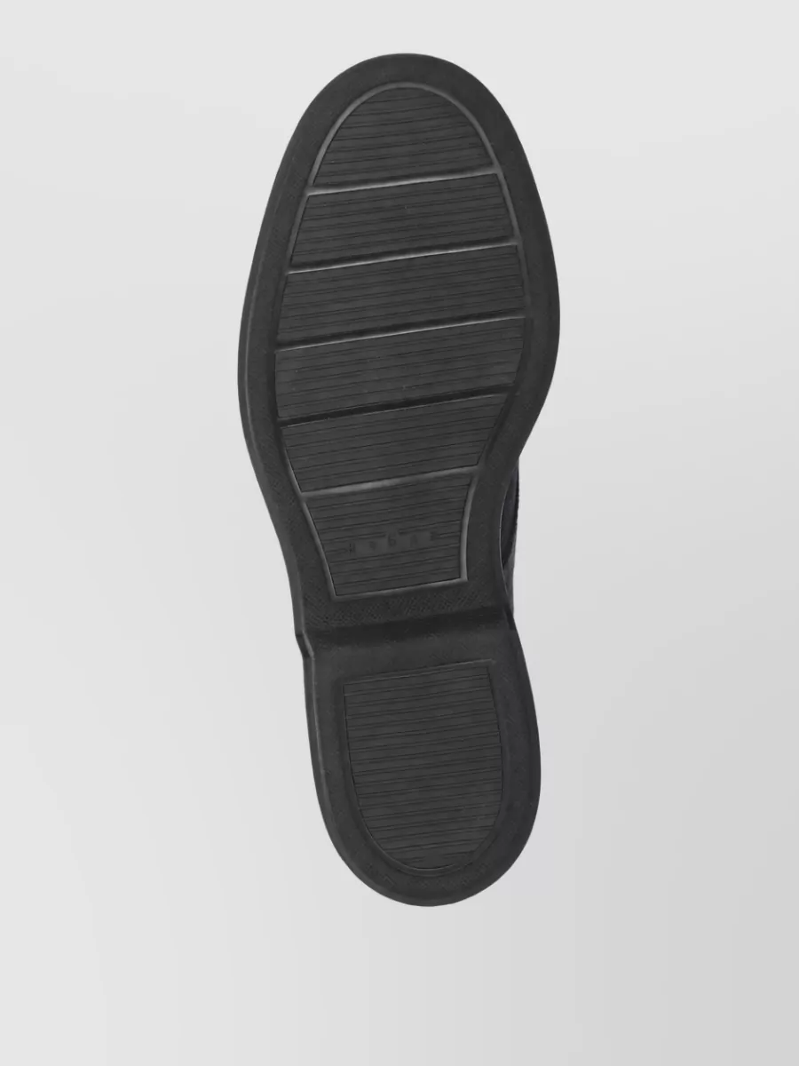 Hogan Leather Lace-Up Ankle Boots