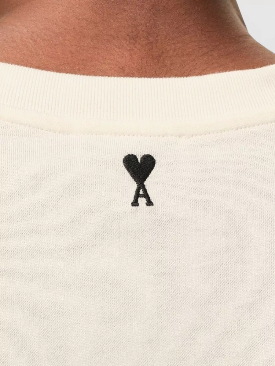 Ami Paris Cotton Boxy-Fit Printed T-Shirt