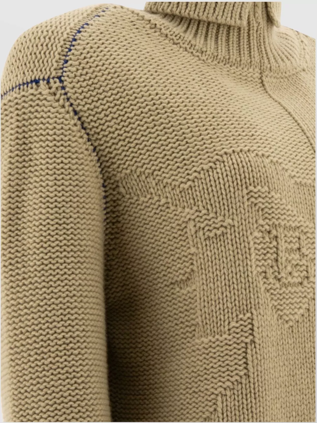 Burberry Luxurious Cashmere Sweater With Ekd Pattern