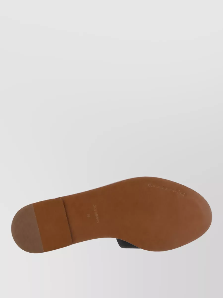 Dolce&Gabbana Leather Slide Sandals