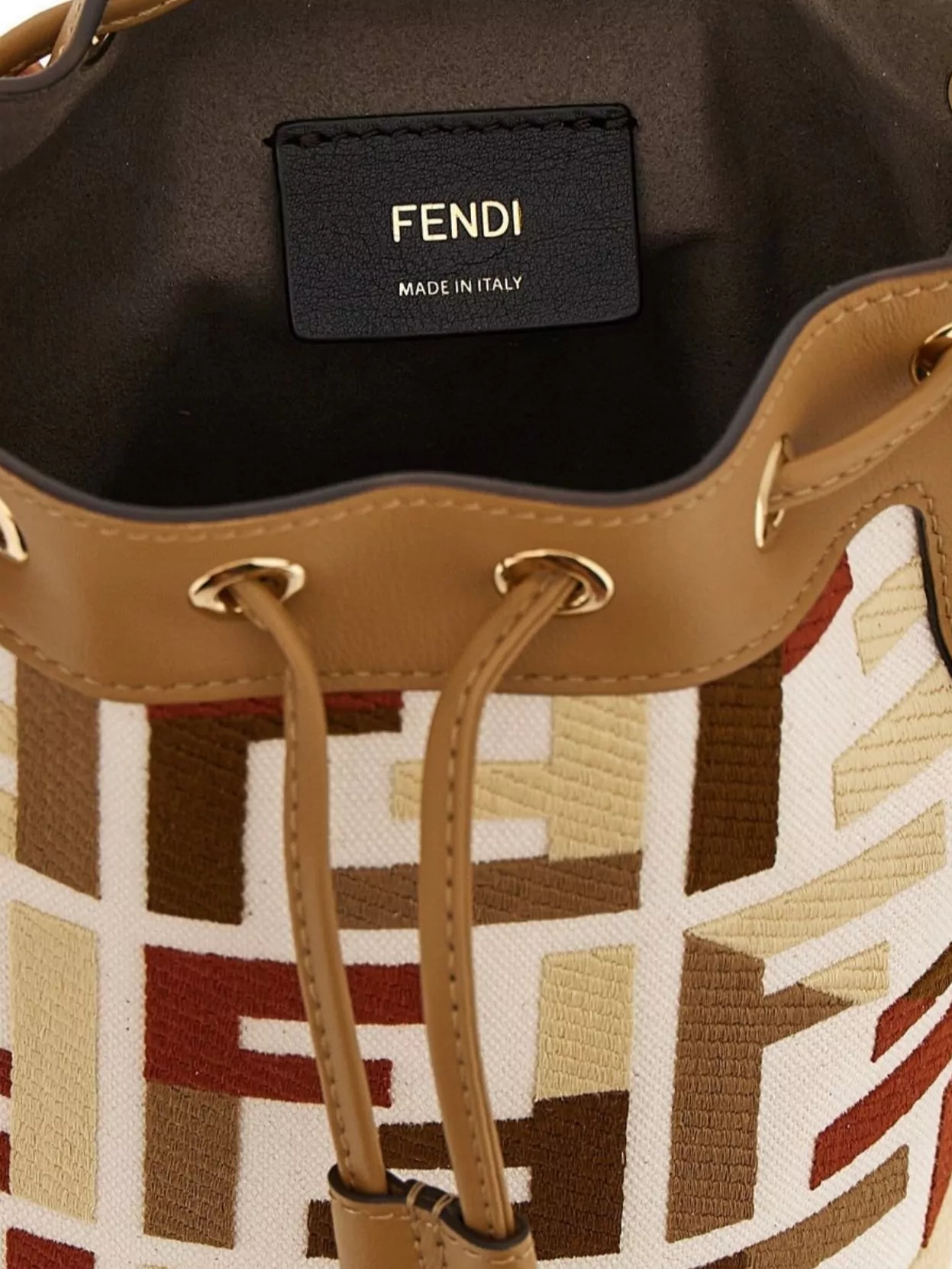 Fendi 'mon Tresor' Mini Bucket Bag In Brown