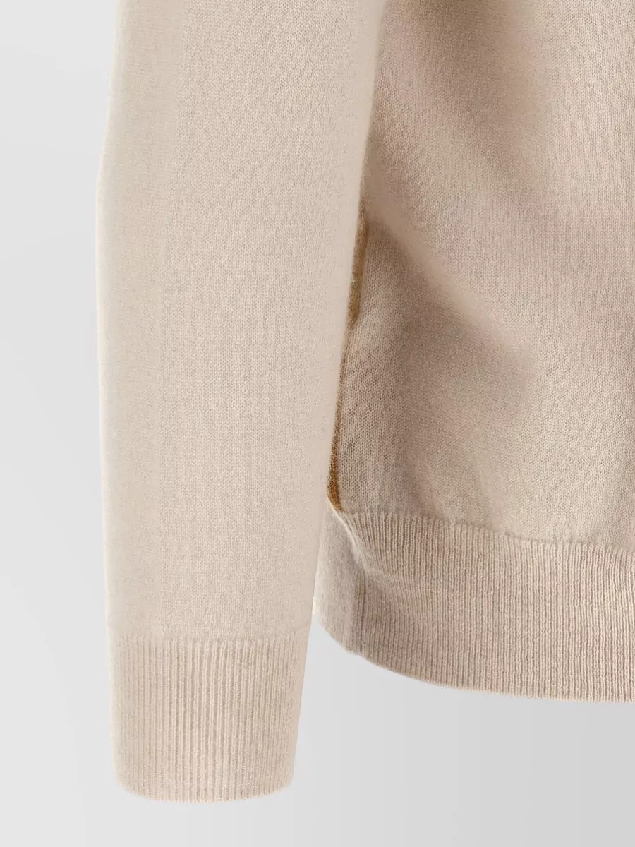 Ballantyne Cashmere V-Neck Diamond Sweater
