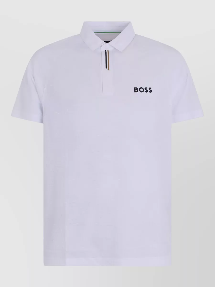 Boss Cotton short-sleeve polo shirt
