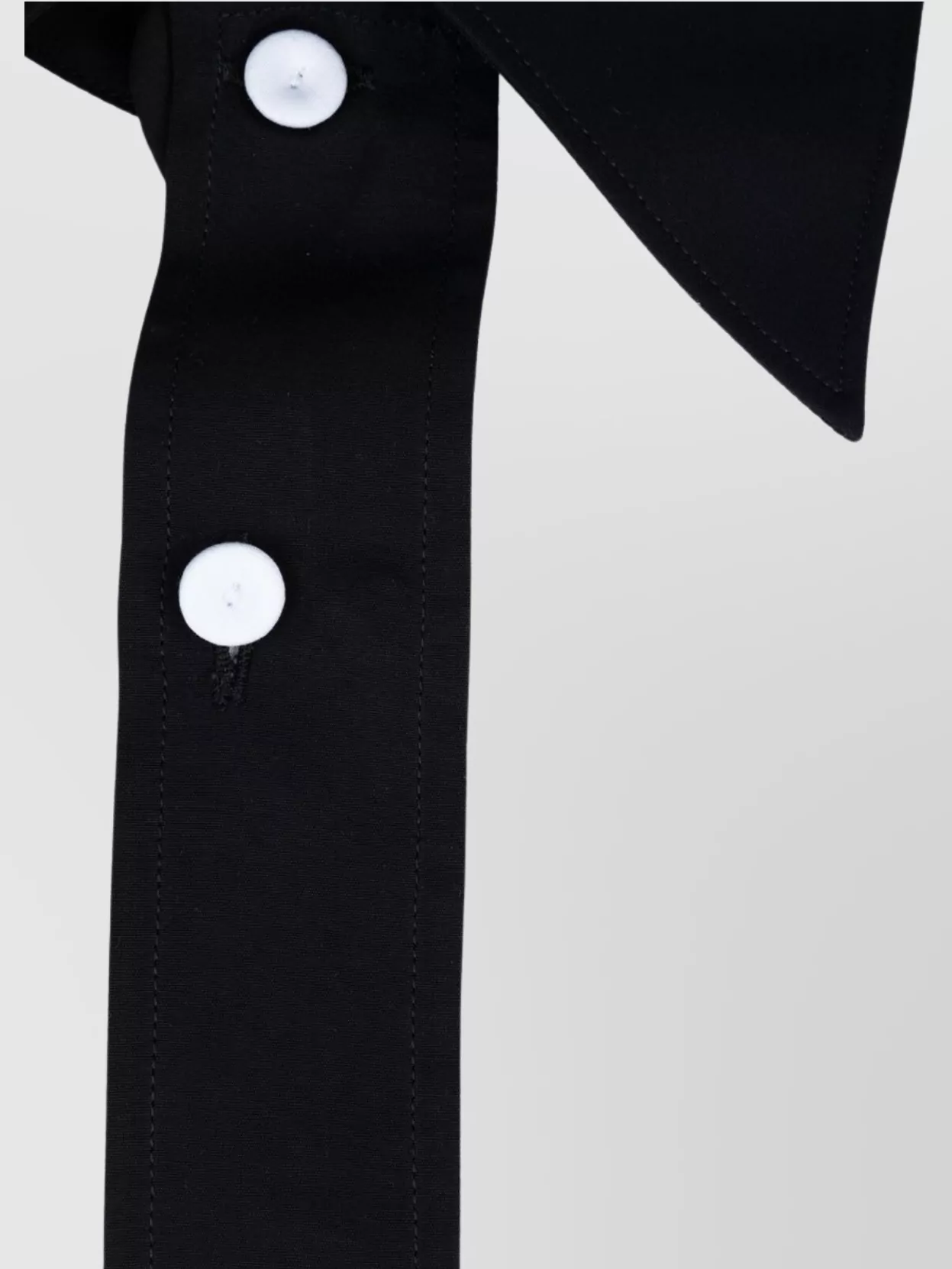 Prada Contrast Collar Long Cuffs Shirt