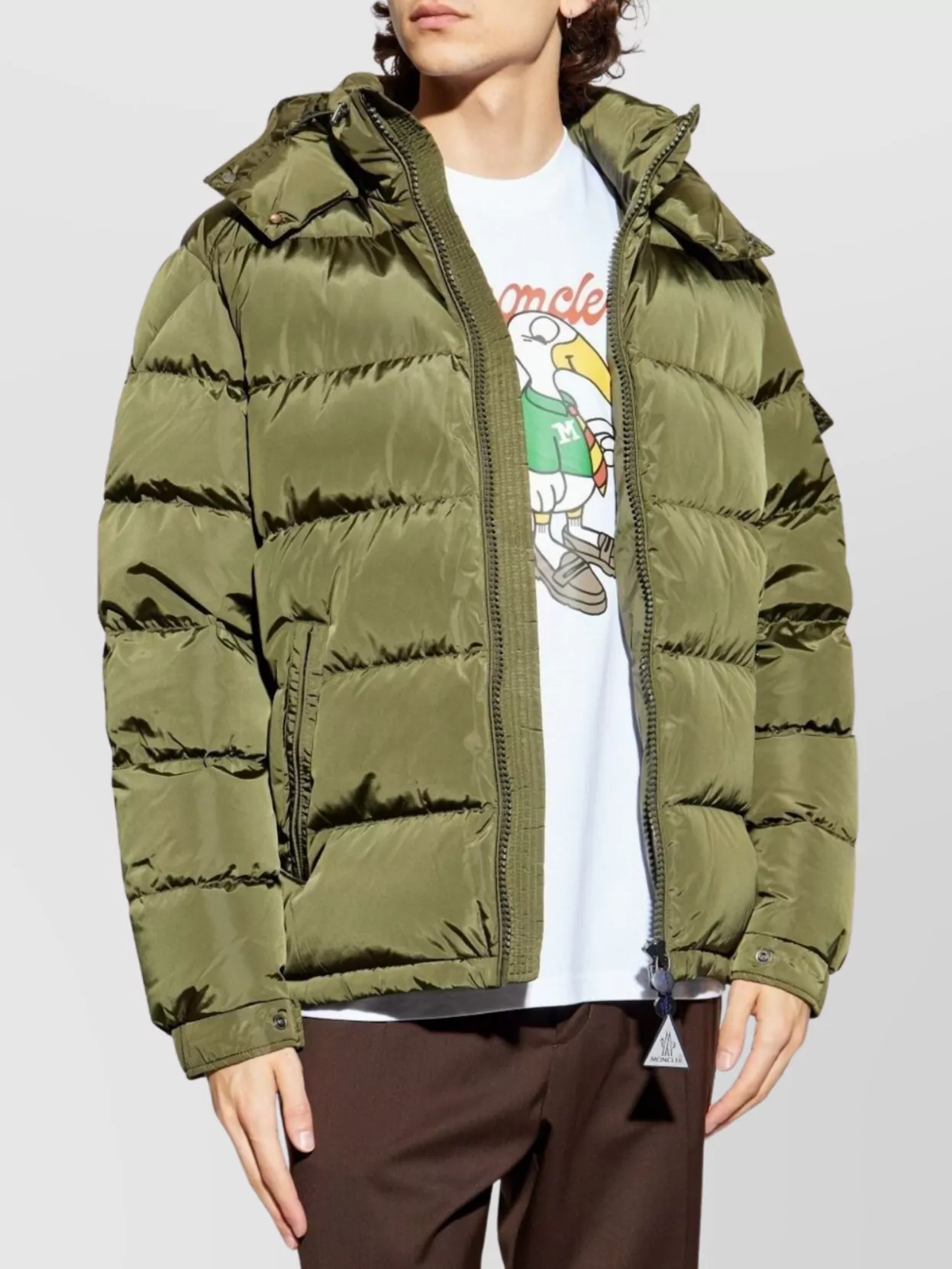 Moncler Puffer Jackets With Hood And Quilted Pattern