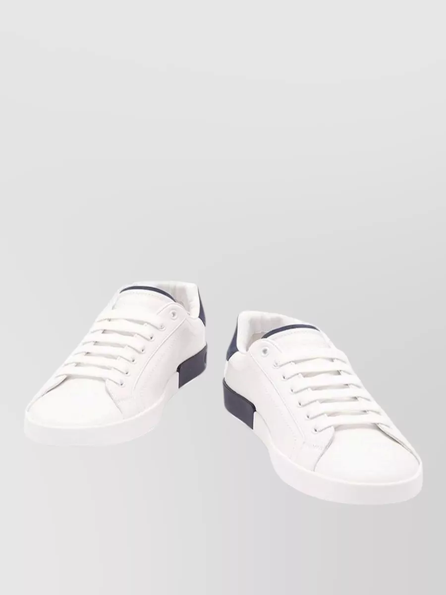 Dolce&Gabbana Leather Lace-Up Sneakers