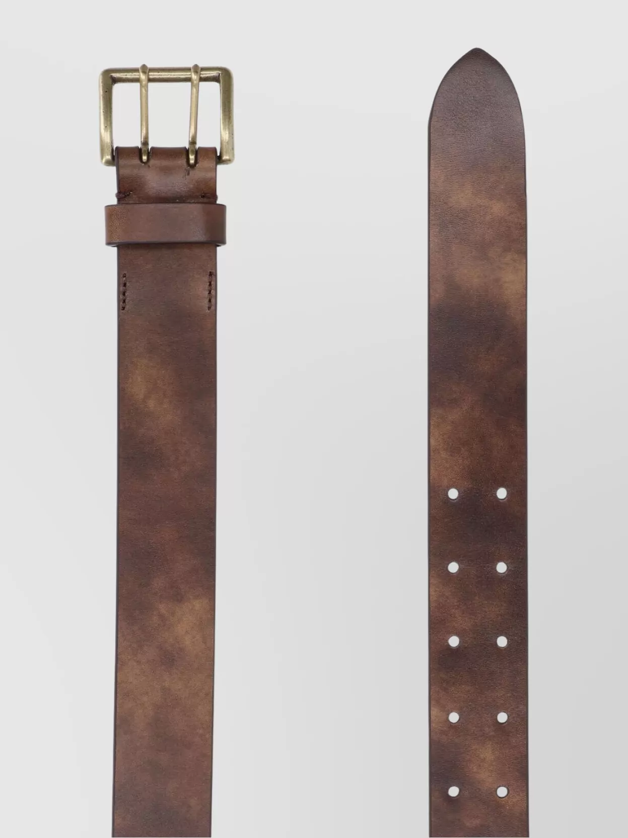 Auralee Adjustable Metal Buckle Belt Multiple Holes