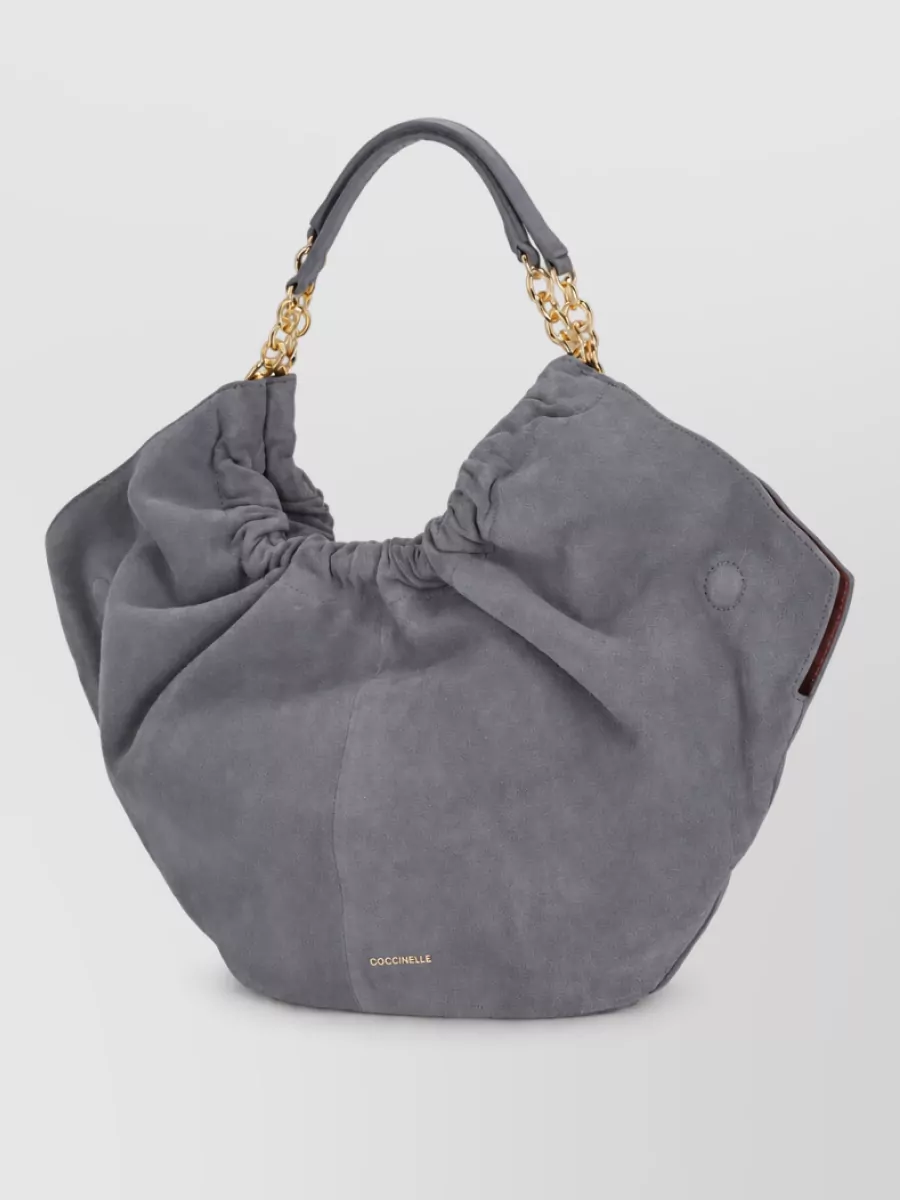 Coccinelle suede leather bucket bag