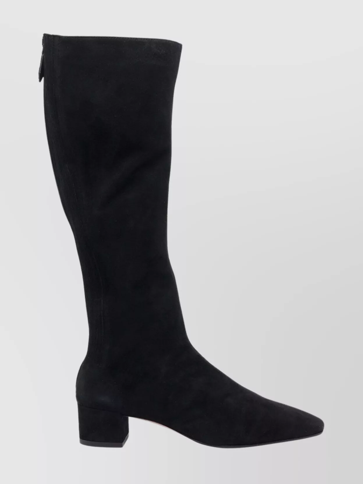 Aquazzura Stylish Suede Ankle Boots With Block Heel