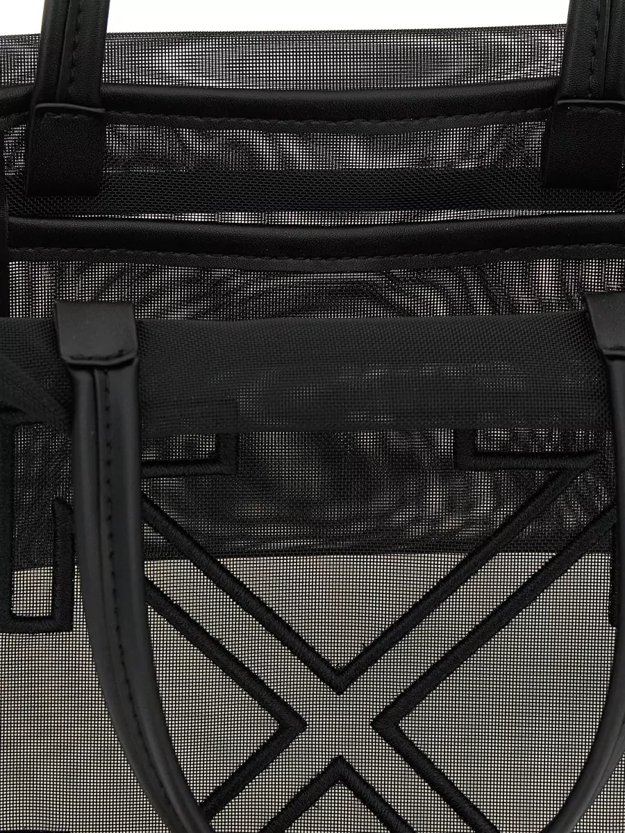 Off-White Small Polyester Tote Bag