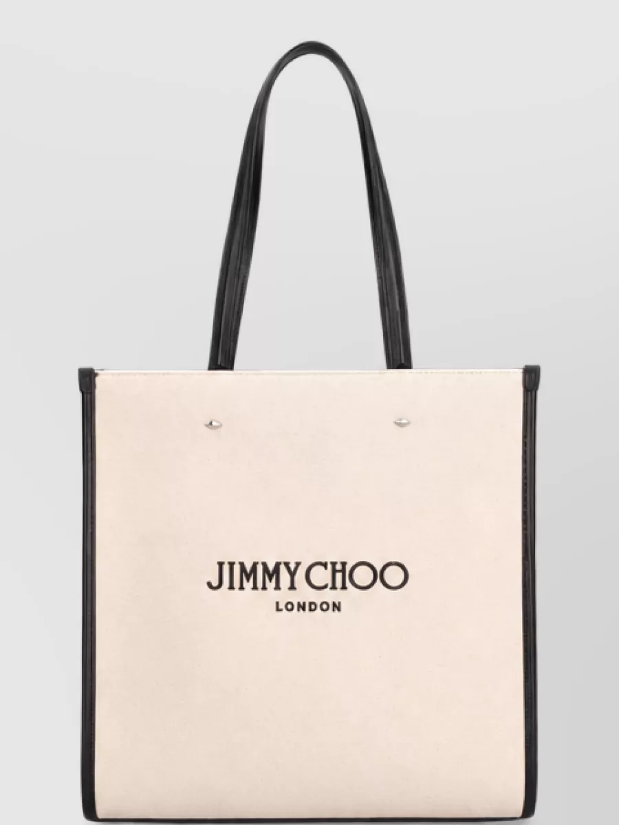 Jimmy Choo na cotton tote bag