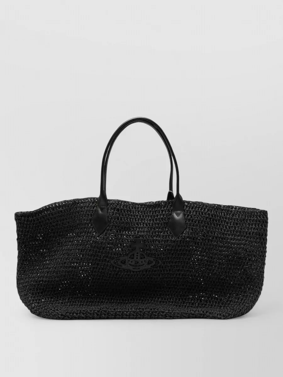 Vivienne Westwood shopper raffia beach bag