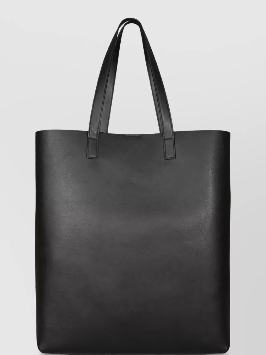 Saint Laurent Calf Leather Tote Bag