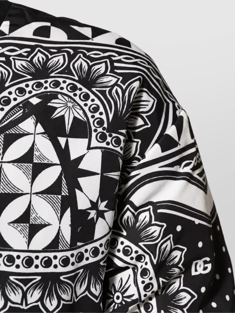 Dolce&Gabbana Bandana Print Puffer Jacket