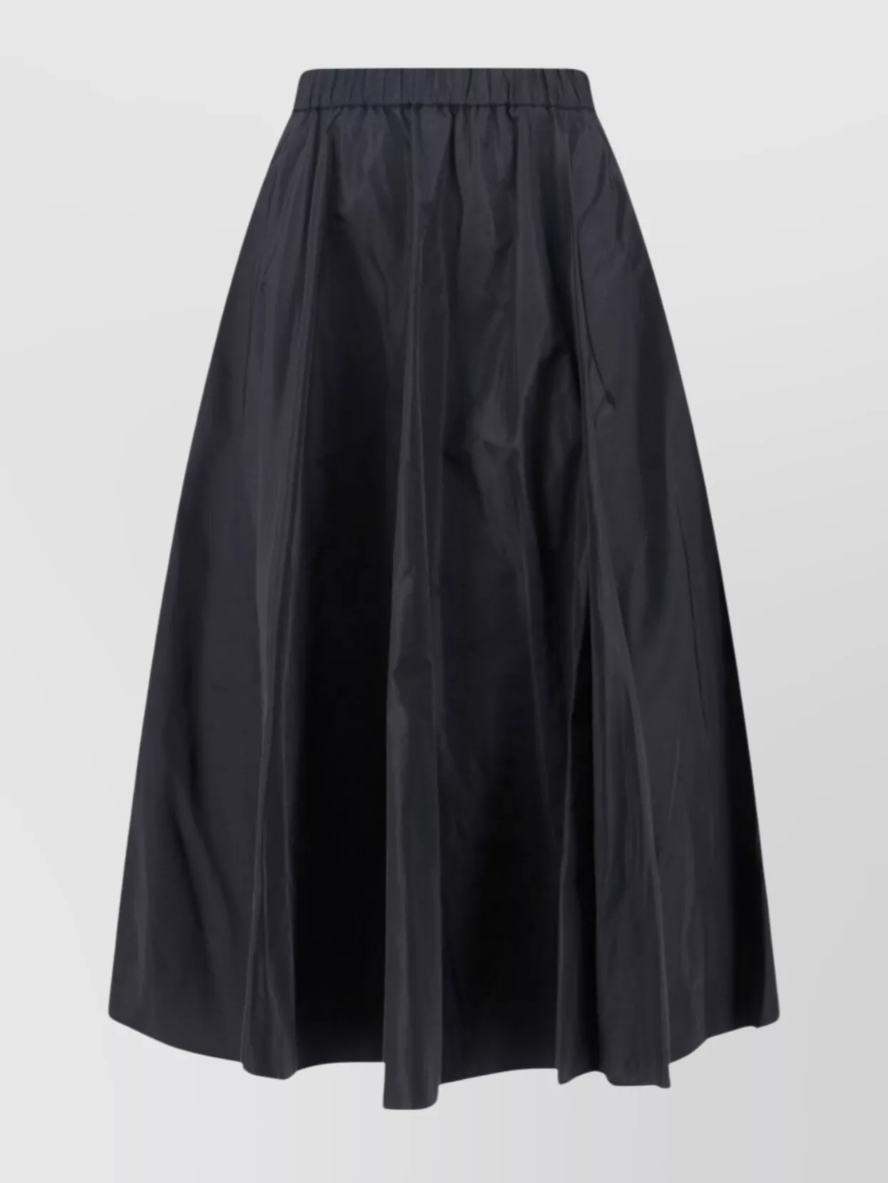 Aspesi Flared Midi Skirt Side Pockets In Black