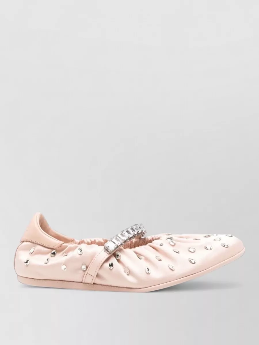 Jimmy Choo Leather Ballerina Shoes