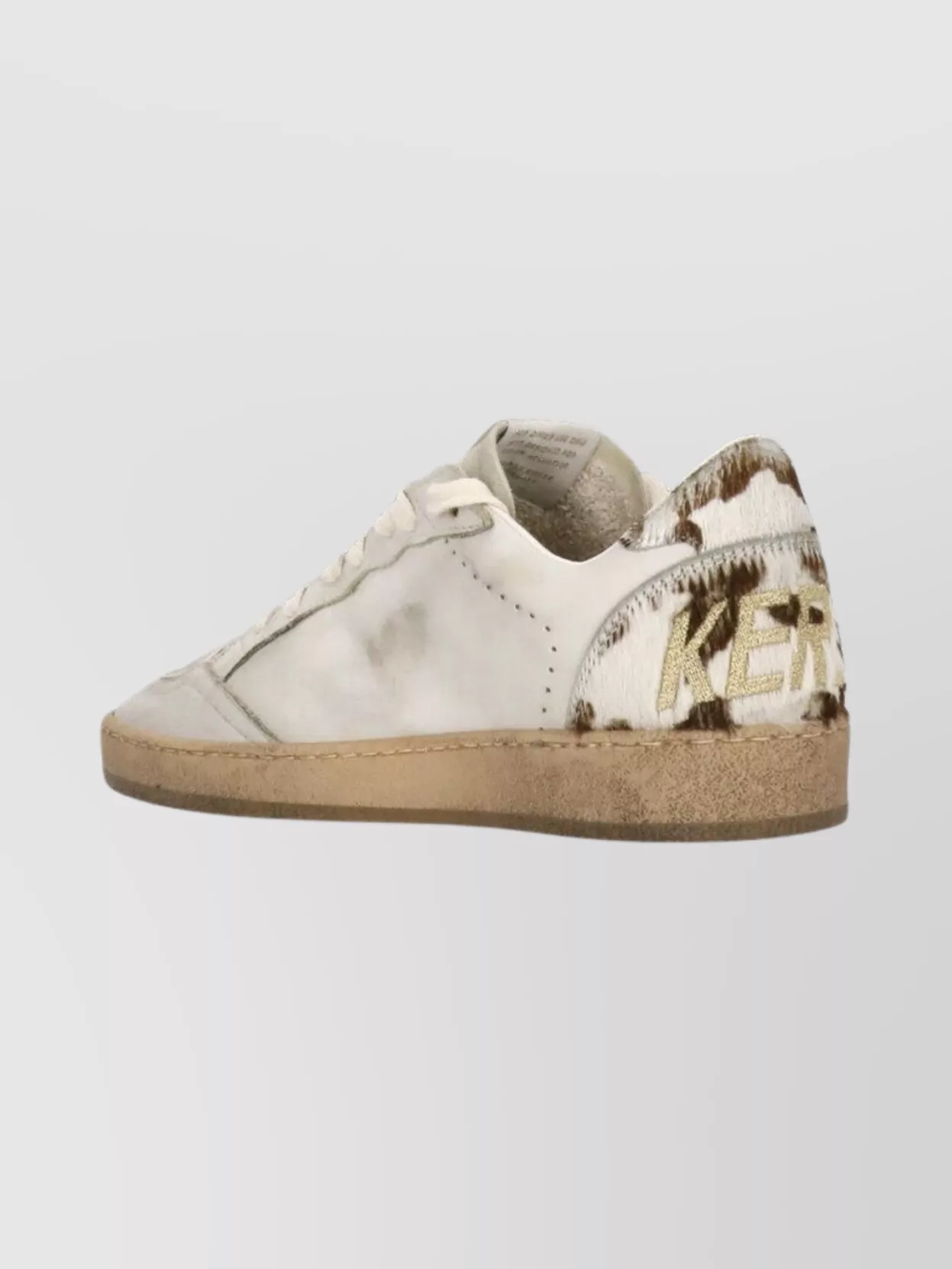 Golden Goose Low Top Sneakers With Perforated Toe And Star