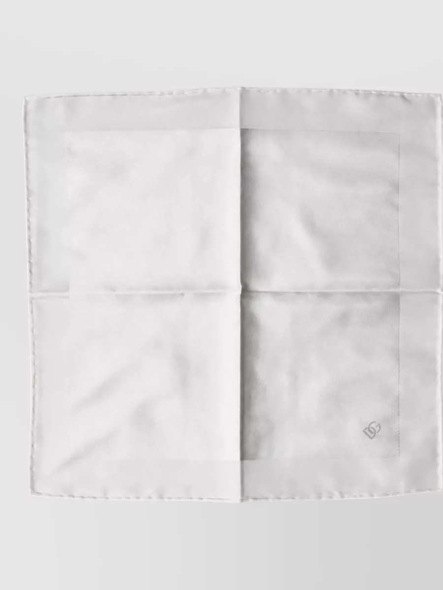 Dolce&Gabbana silk logo square scarf