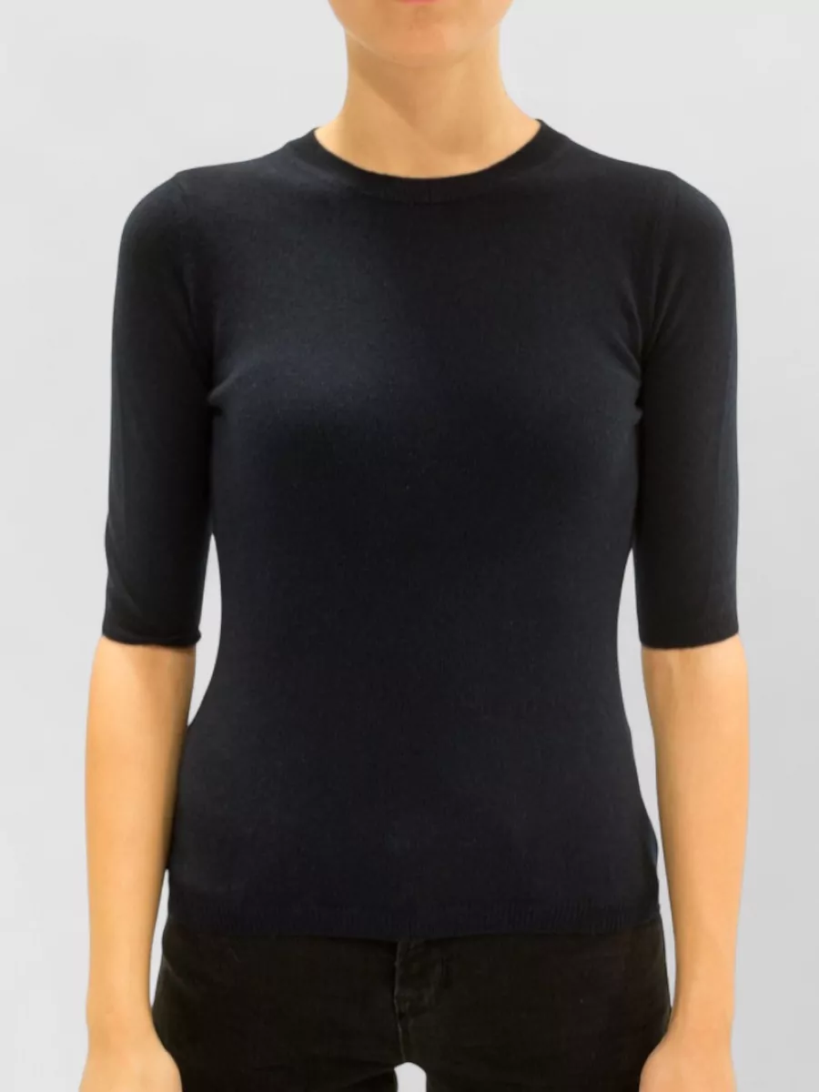La Rose Cashmere 3/4 Sleeve Knitted Top