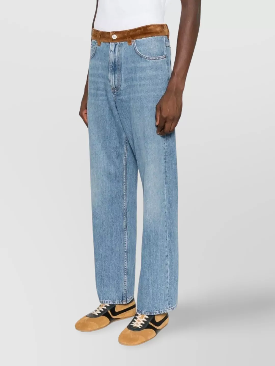 Marni Floral Appliques Trousers Contrast Waistband