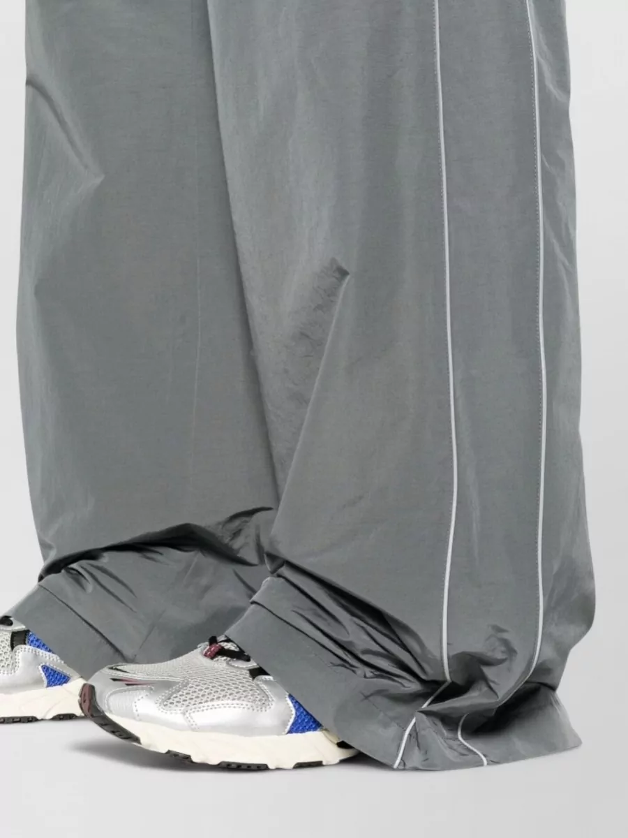 Balenciaga Logo Print Wide Leg Swimming Trunks