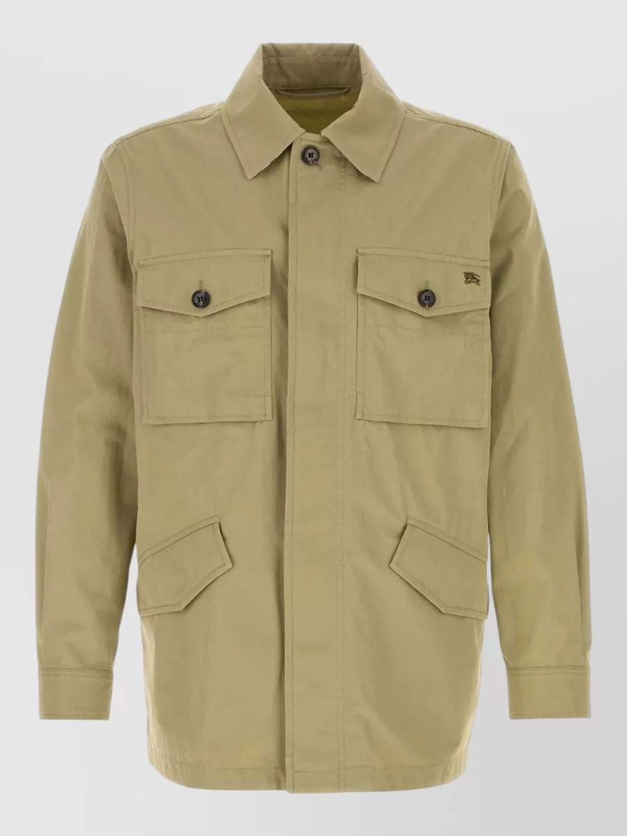 Burberry Cotton single-breasted coat