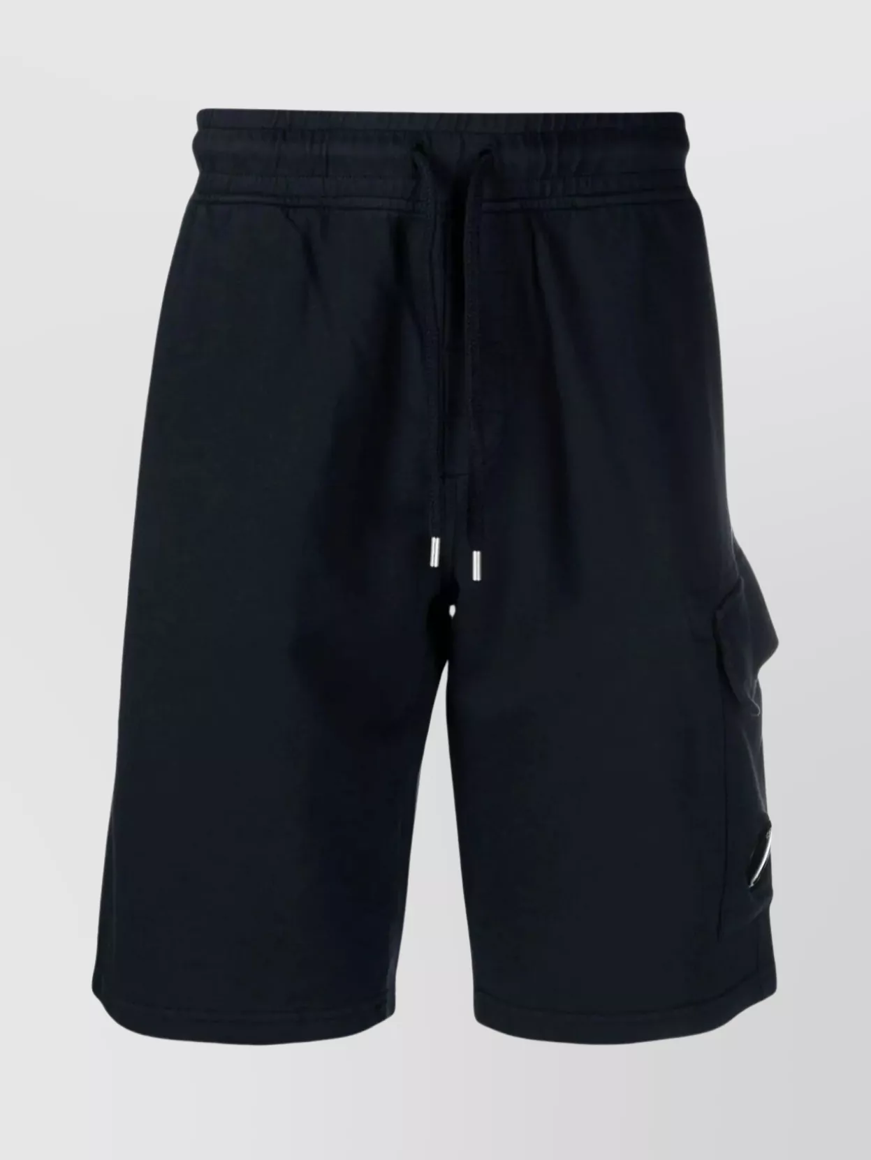 Shop C.p. Company Adjustable Waistband Fleece Shorts