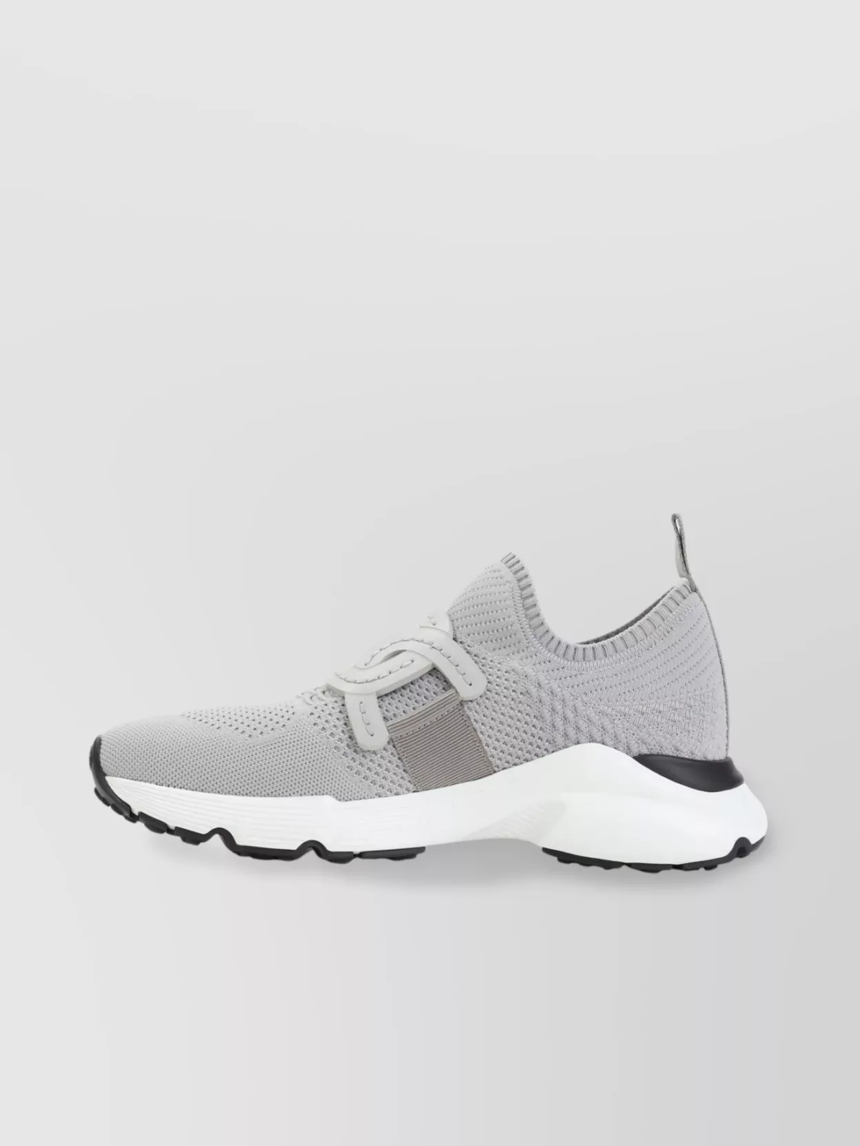 Tod's Grey Knit Sneakers Rubber Sole
