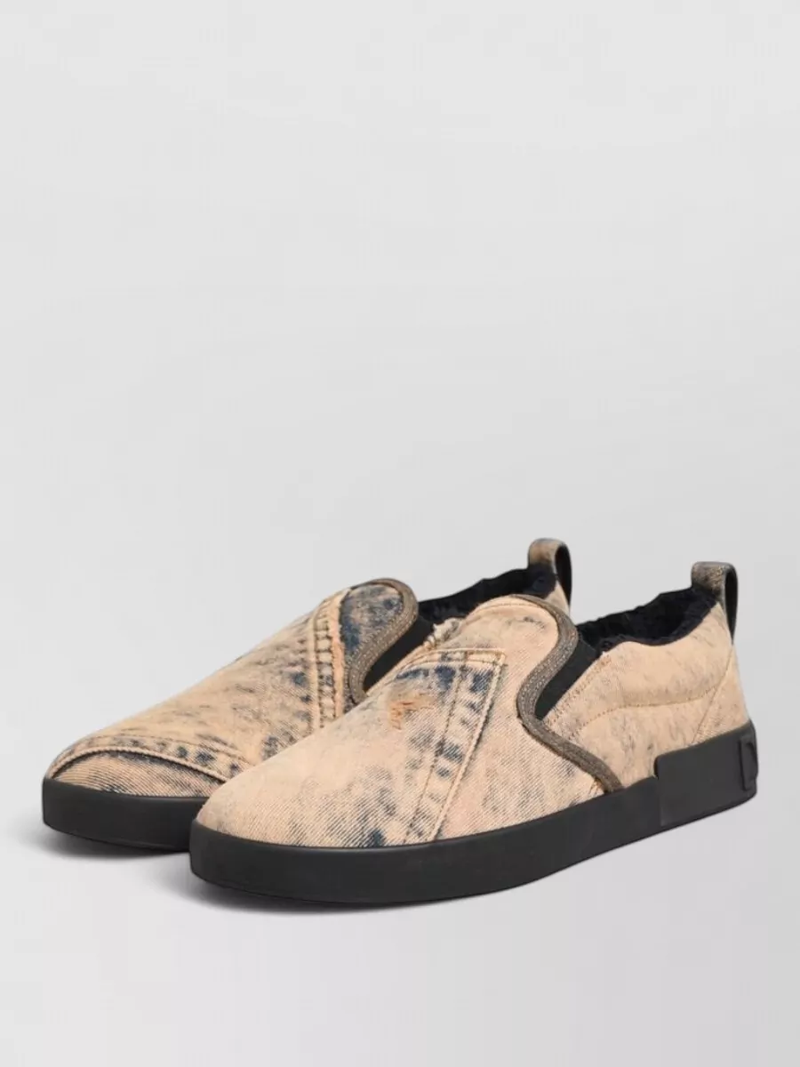 Dolce&Gabbana Cotton Slip-On Sneakers