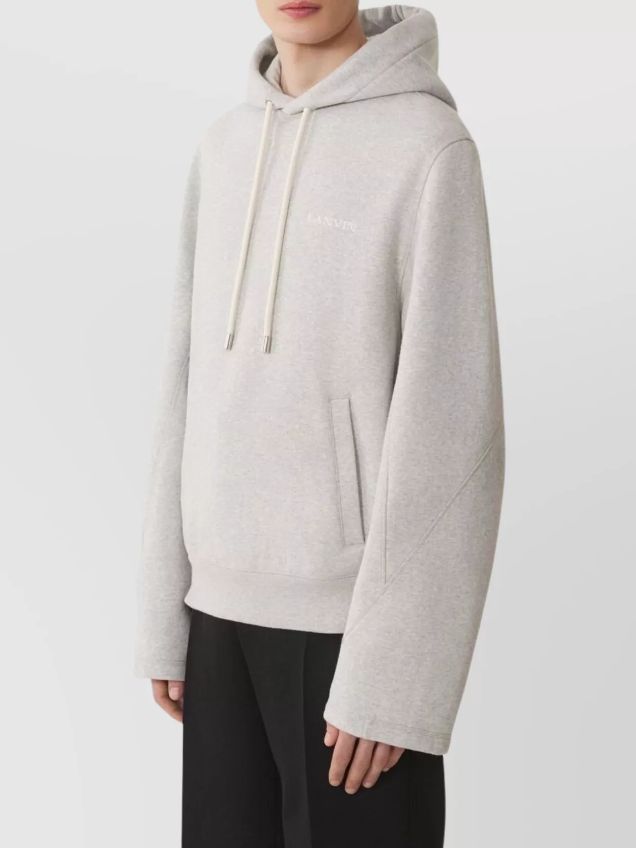 Lanvin Hooded Sweater Drawstring Front Pockets