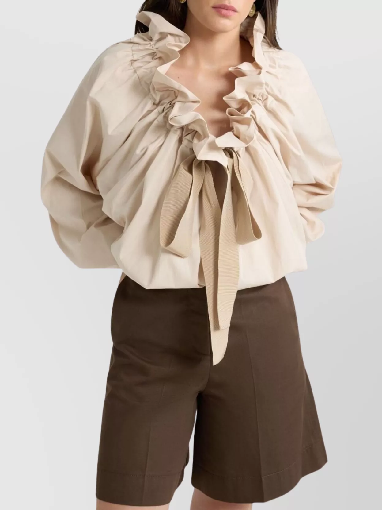Patou Sleeveless Top Bow Detail