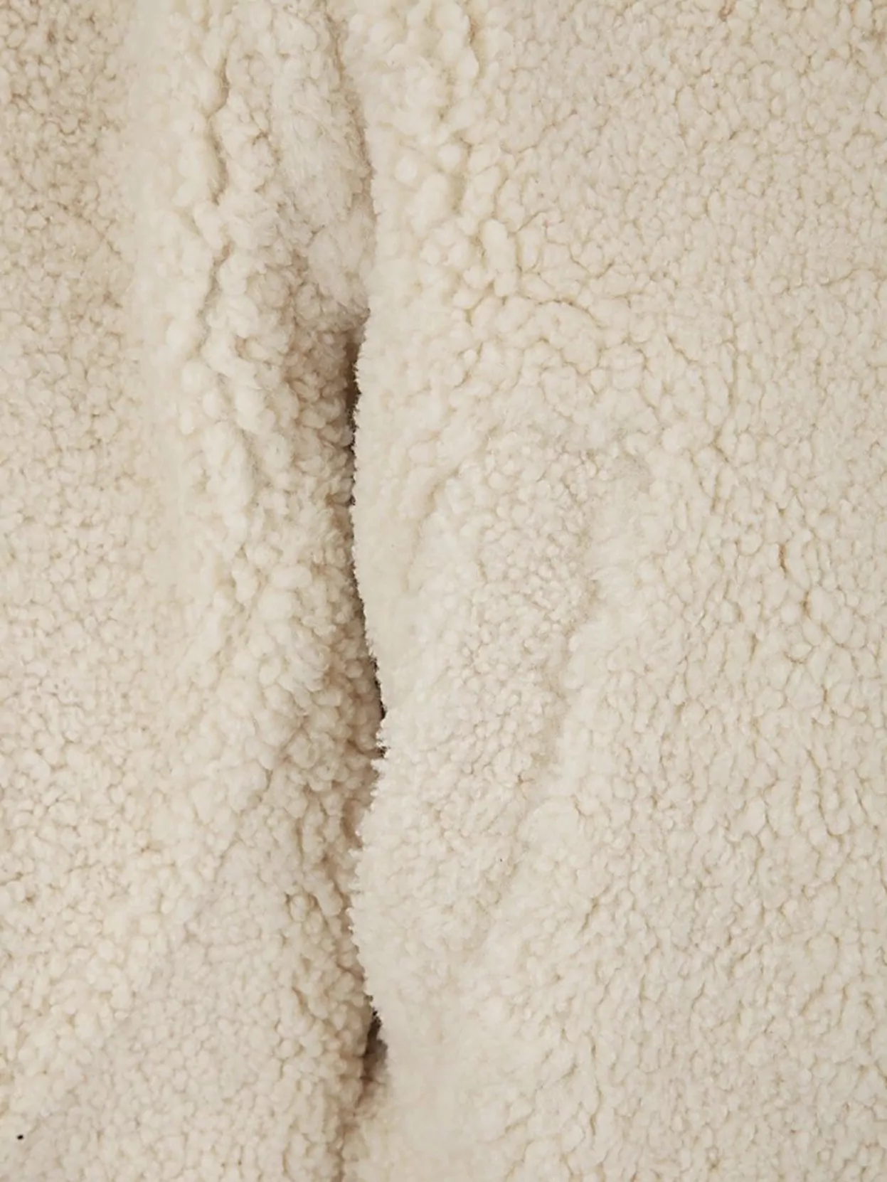 Jacquemus Shearling Texture Jacket Ribbed Cuffs