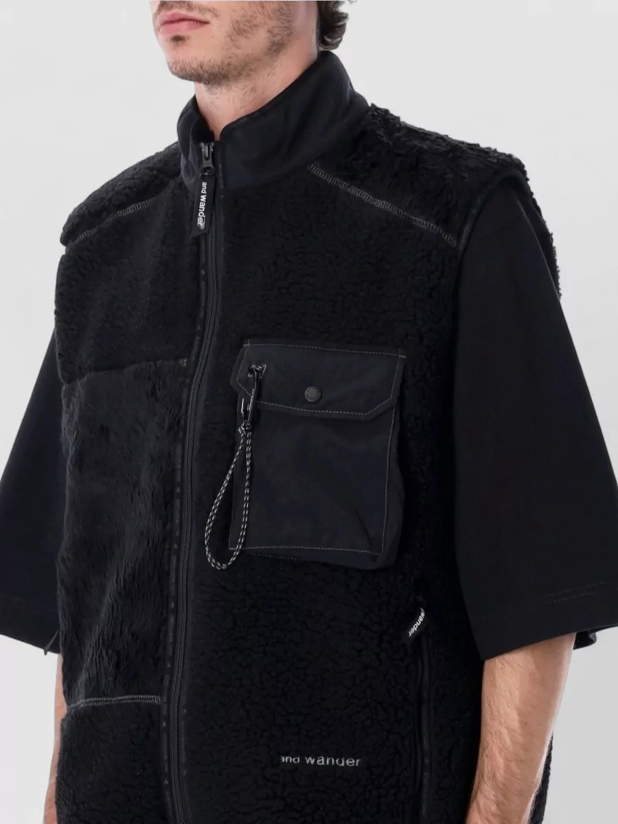 And Wander Patchwork Fleece Vest