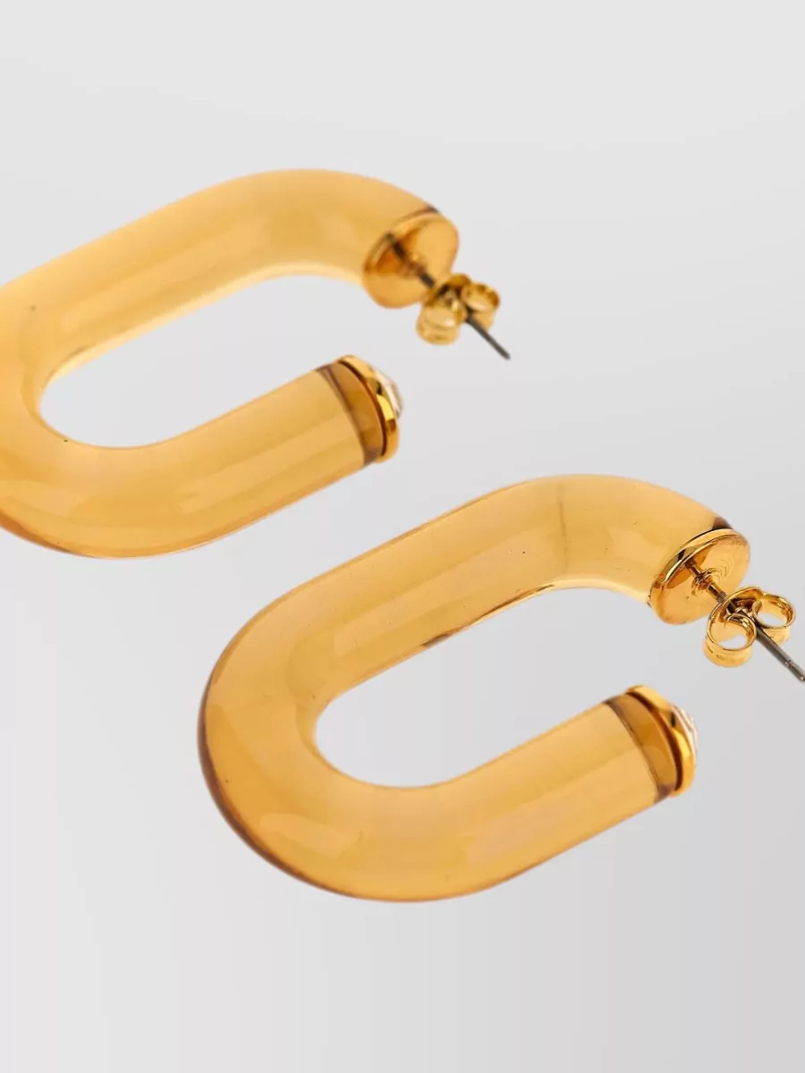 Paco Rabanne Crystal-Embellished Resin Earrings