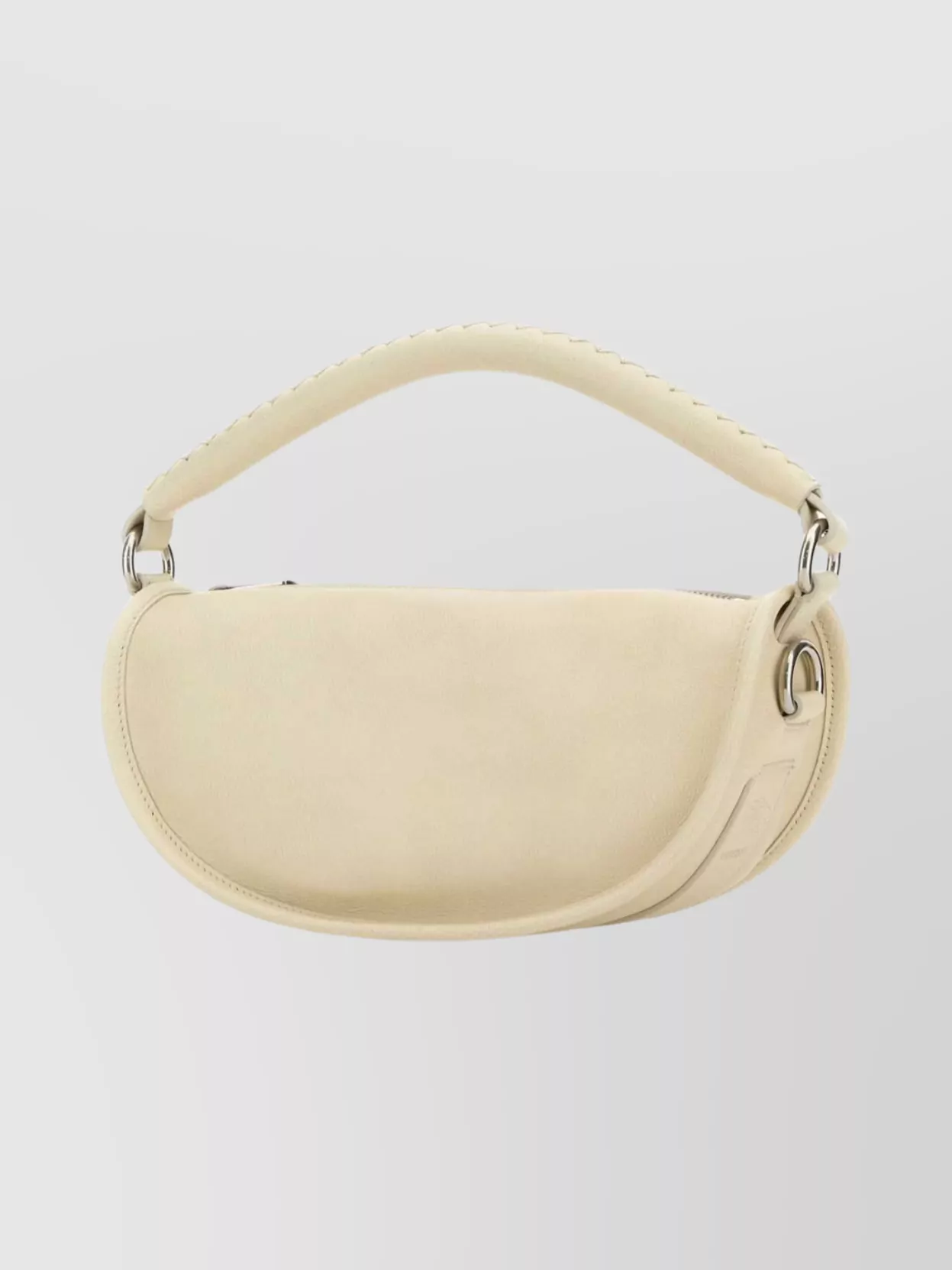 Burberry Curved Leather Handbag Metal Hardware