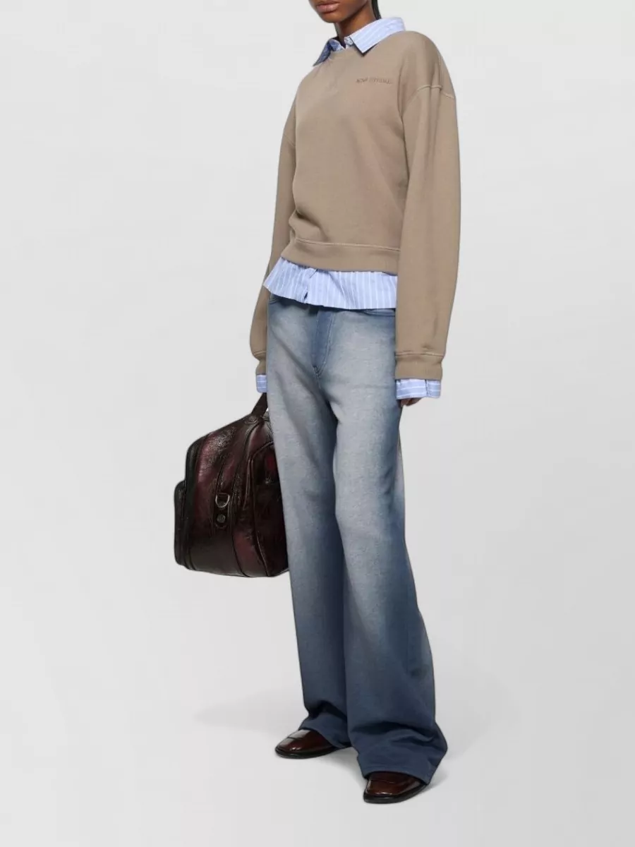 Acne Studios Striped Organic Cotton Polo Shirt