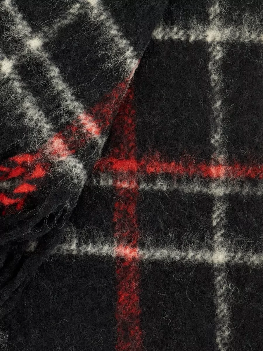Vivienne Westwood Embroidered Alpaca Wool-Blend Scarf