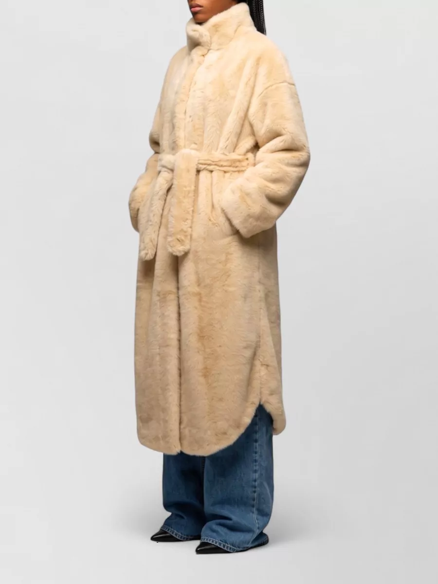 The Frankie Shop Faux Fur Oversized Maxi Coat