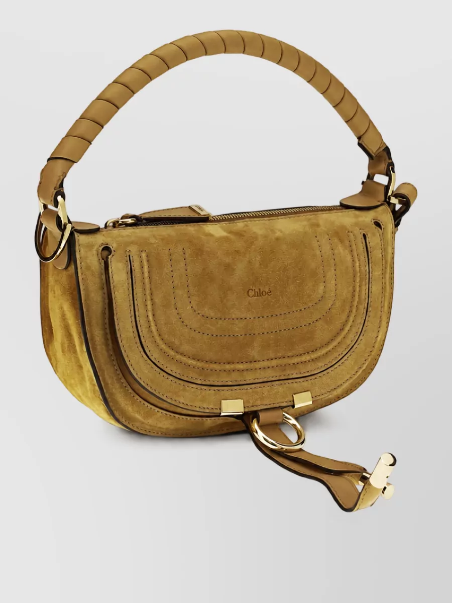 Chloé Marcie Leather Clutch Bag