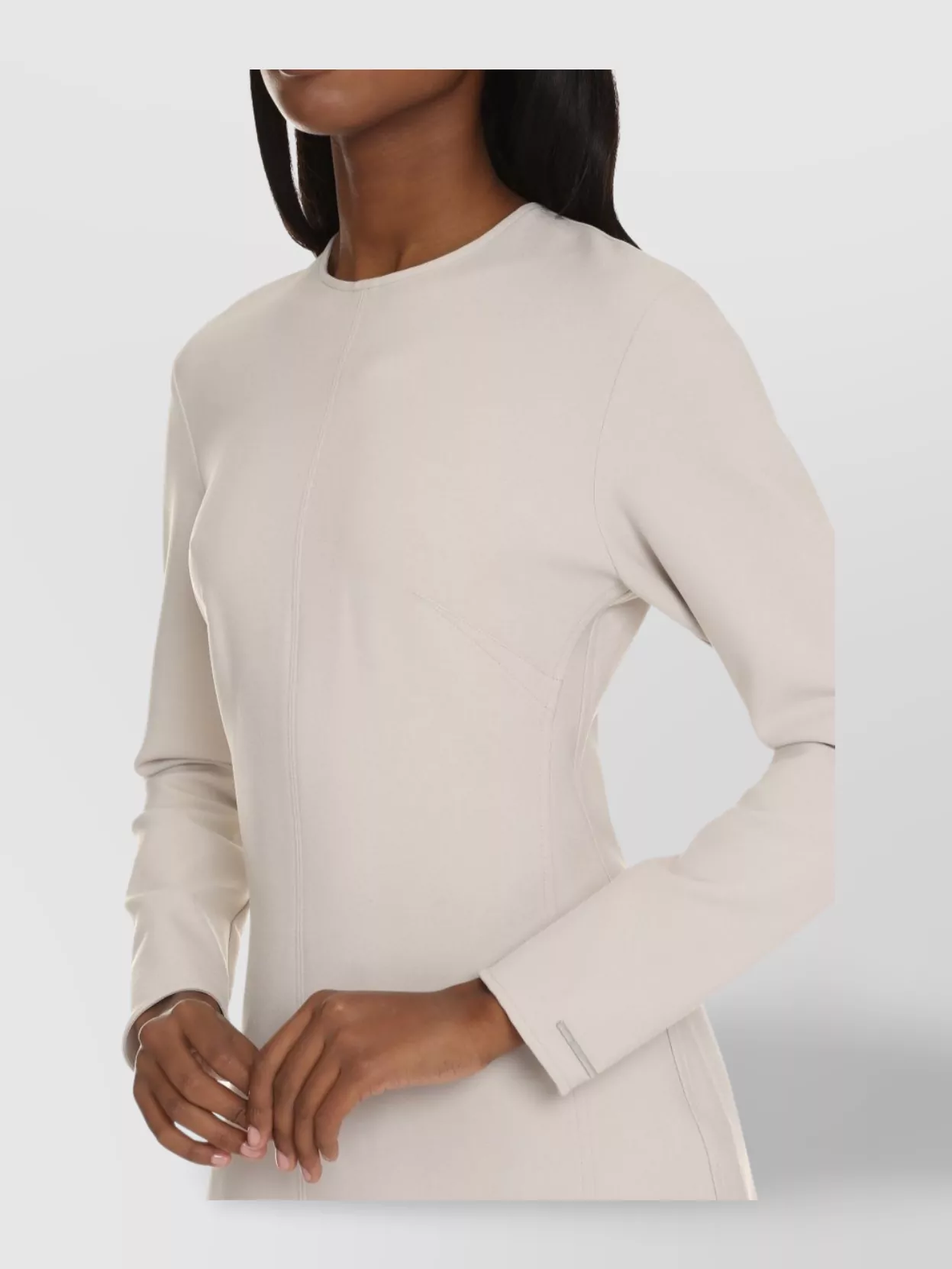 Calvin Klein Recycled Material Long Sleeve Dress