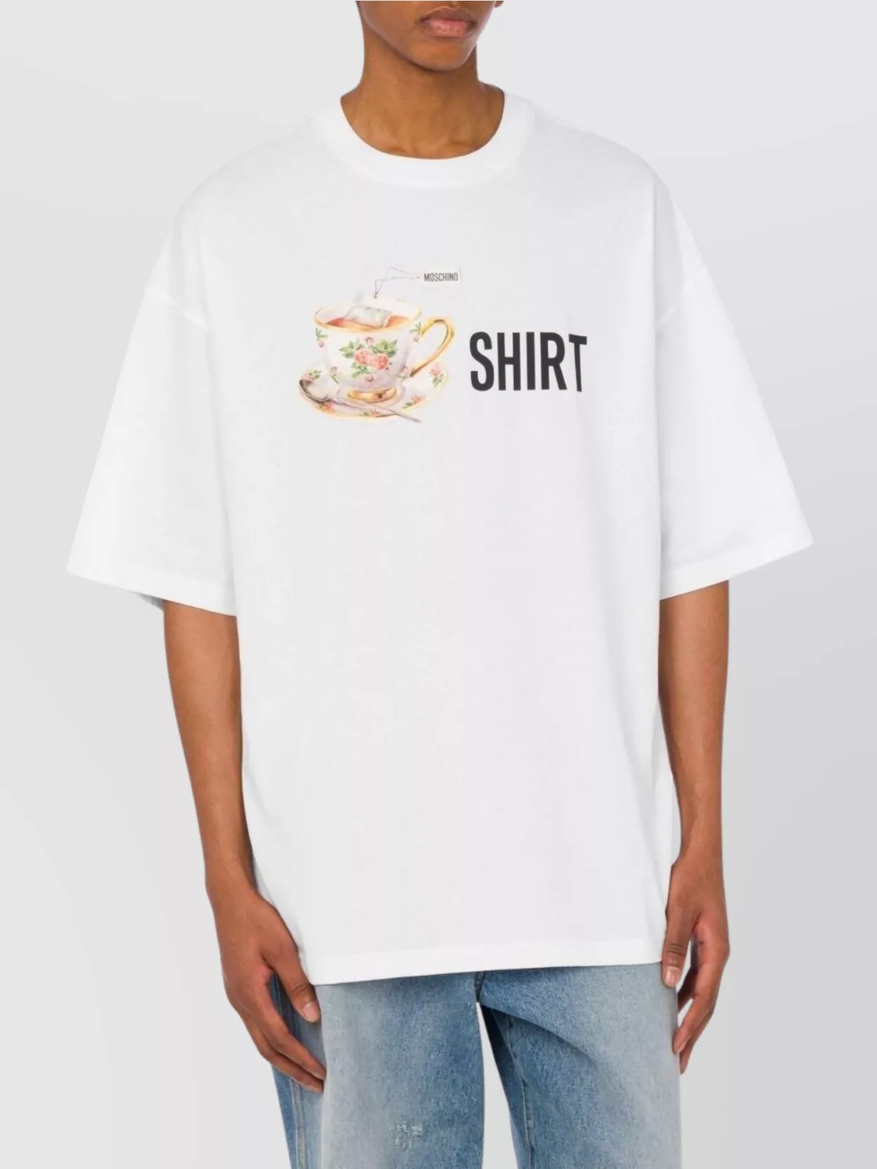 Moschino Graphic Crew Neck Oversized T-Shirt