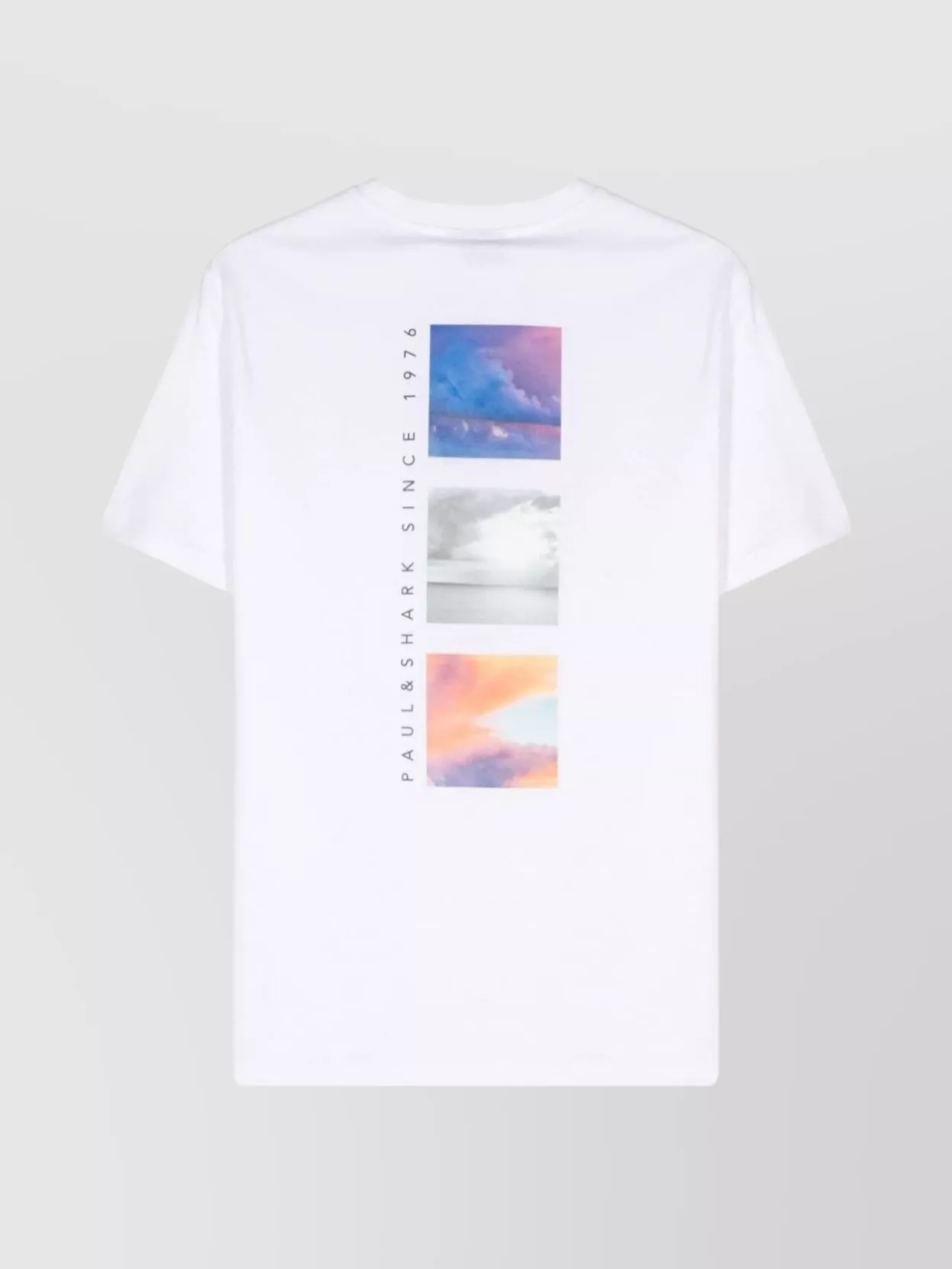 Shop Paul & Shark Embroidered Logo Crew Neck T-shirt With Graphic Back Print